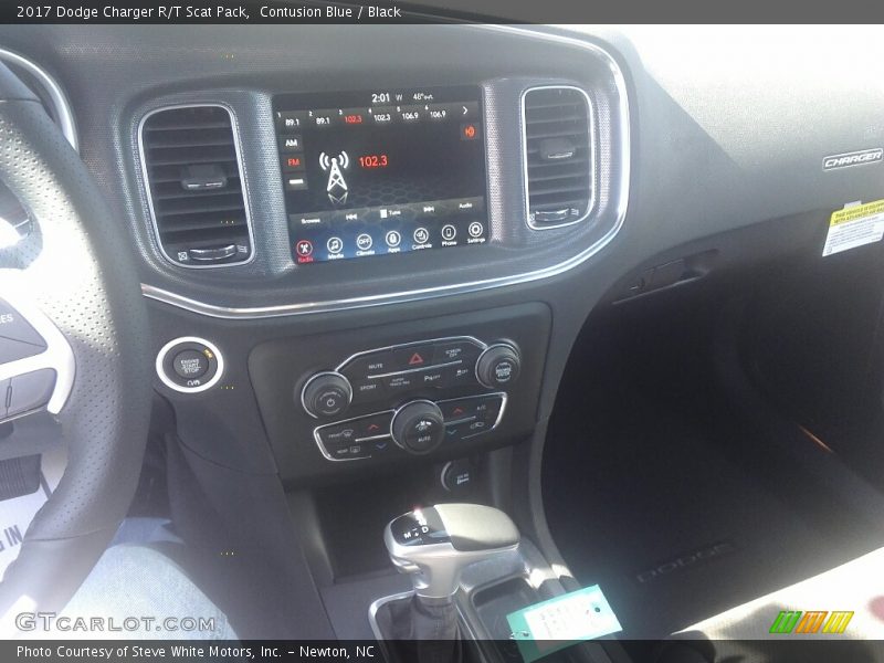 Contusion Blue / Black 2017 Dodge Charger R/T Scat Pack