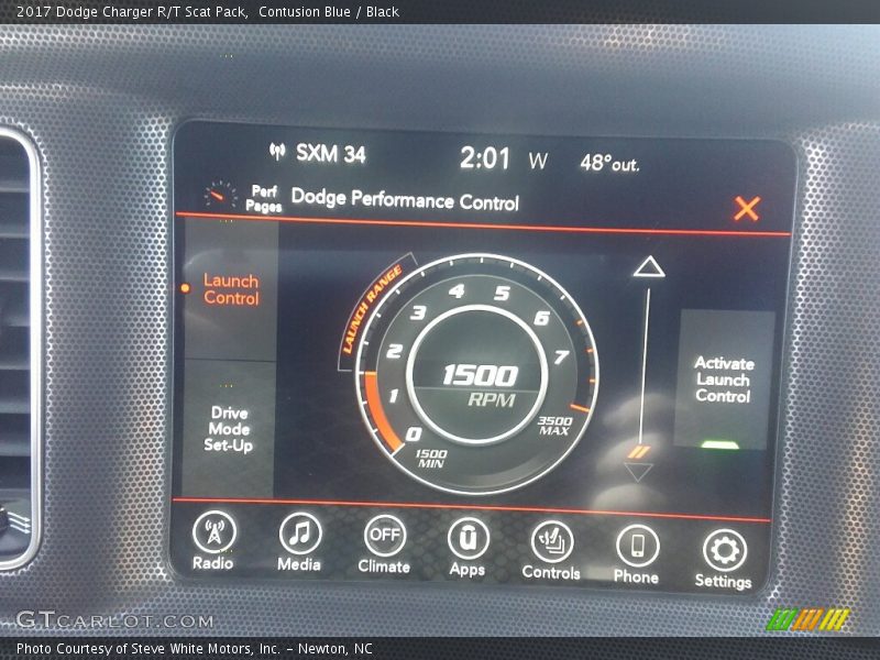Contusion Blue / Black 2017 Dodge Charger R/T Scat Pack