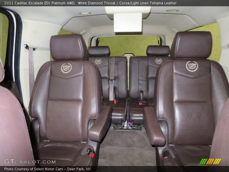 White Diamond Tricoat / Cocoa/Light Linen Tehama Leather 2011 Cadillac Escalade ESV Platinum AWD