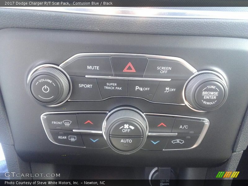 Contusion Blue / Black 2017 Dodge Charger R/T Scat Pack