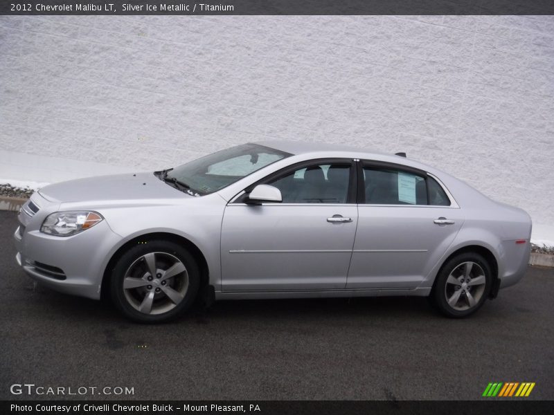 Silver Ice Metallic / Titanium 2012 Chevrolet Malibu LT