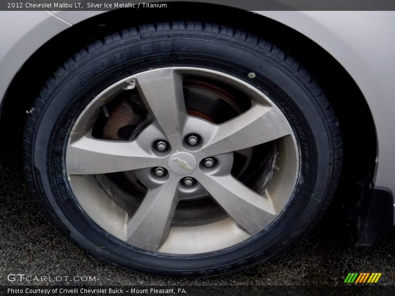 Silver Ice Metallic / Titanium 2012 Chevrolet Malibu LT