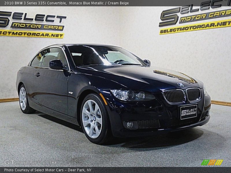 Monaco Blue Metallic / Cream Beige 2010 BMW 3 Series 335i Convertible