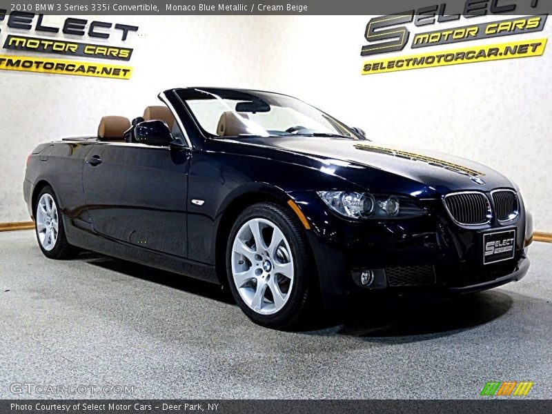 Monaco Blue Metallic / Cream Beige 2010 BMW 3 Series 335i Convertible