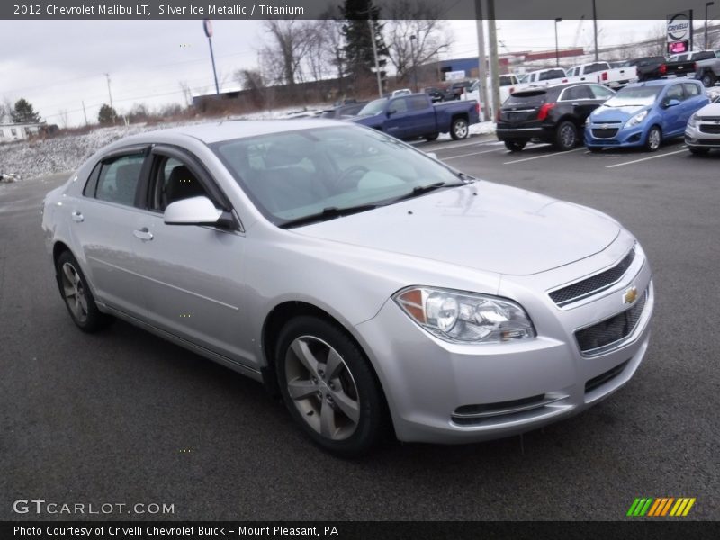 Silver Ice Metallic / Titanium 2012 Chevrolet Malibu LT