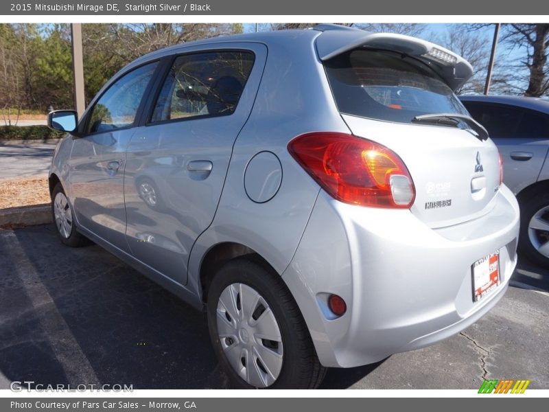 Starlight Silver / Black 2015 Mitsubishi Mirage DE