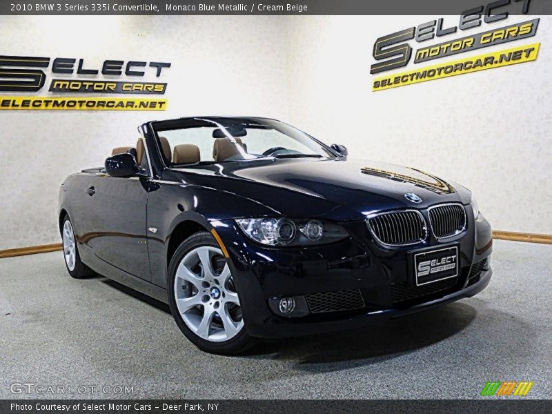 Monaco Blue Metallic / Cream Beige 2010 BMW 3 Series 335i Convertible