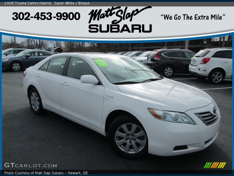 Super White / Bisque 2008 Toyota Camry Hybrid