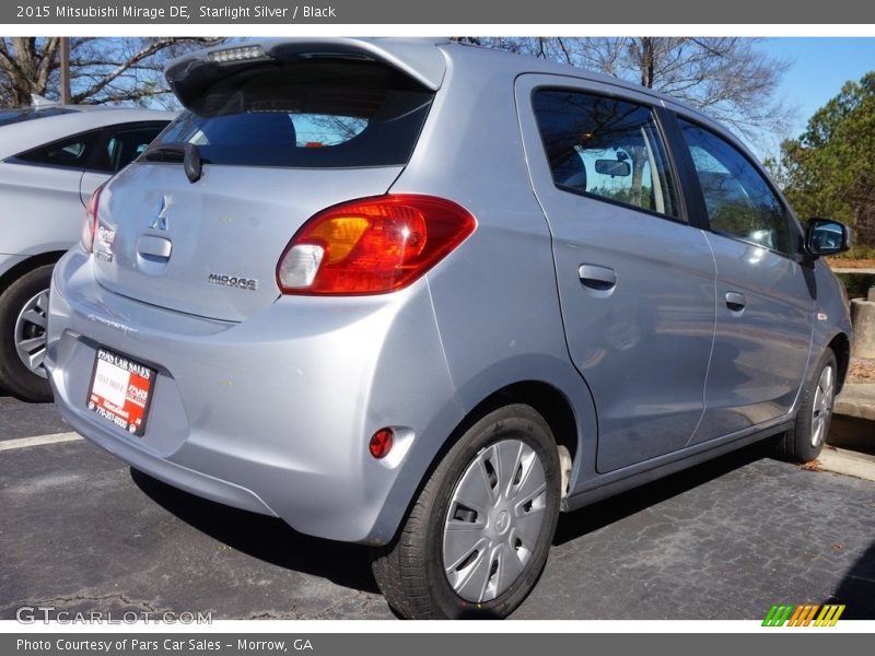 Starlight Silver / Black 2015 Mitsubishi Mirage DE