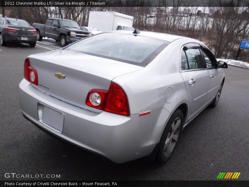 Silver Ice Metallic / Titanium 2012 Chevrolet Malibu LT