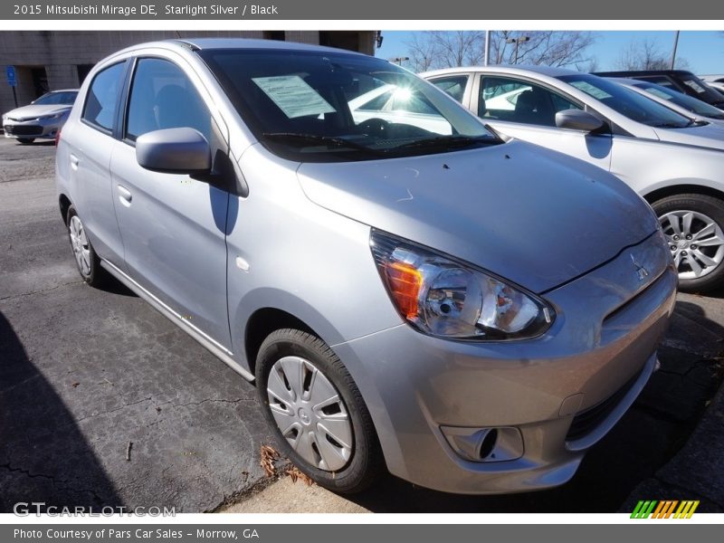 Starlight Silver / Black 2015 Mitsubishi Mirage DE
