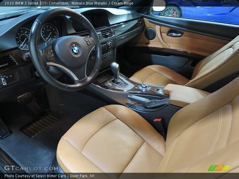 Monaco Blue Metallic / Cream Beige 2010 BMW 3 Series 335i Convertible