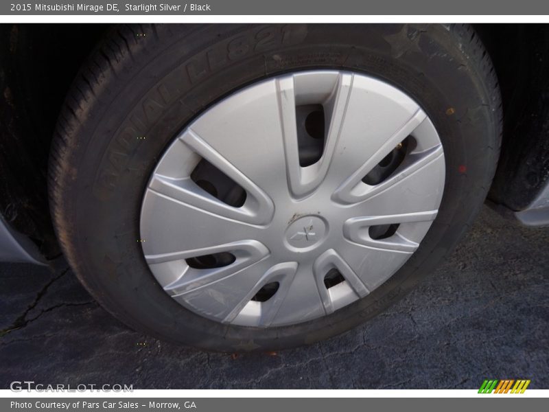 Starlight Silver / Black 2015 Mitsubishi Mirage DE