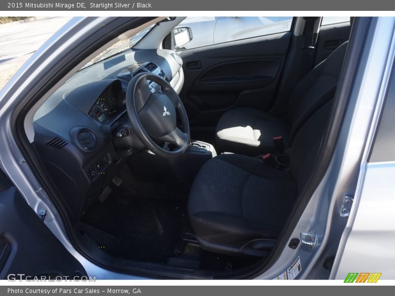 Starlight Silver / Black 2015 Mitsubishi Mirage DE