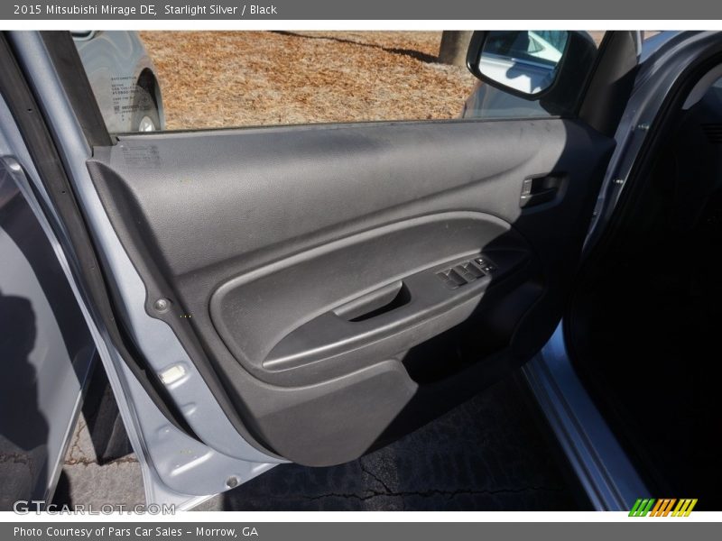 Starlight Silver / Black 2015 Mitsubishi Mirage DE