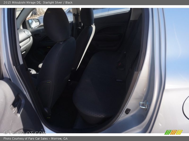 Starlight Silver / Black 2015 Mitsubishi Mirage DE