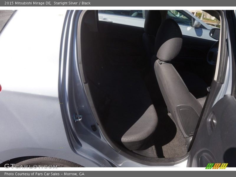 Starlight Silver / Black 2015 Mitsubishi Mirage DE