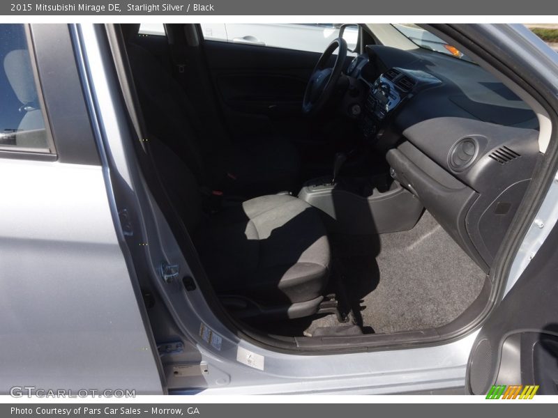 Starlight Silver / Black 2015 Mitsubishi Mirage DE