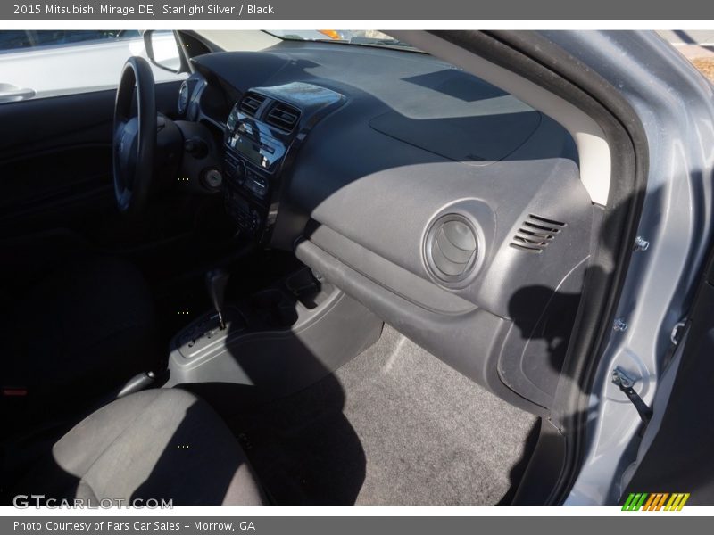 Starlight Silver / Black 2015 Mitsubishi Mirage DE
