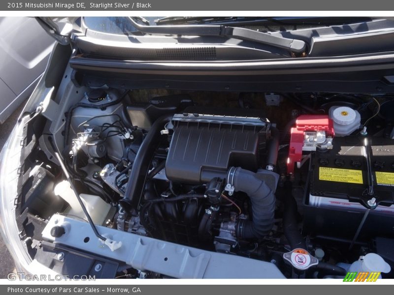 Starlight Silver / Black 2015 Mitsubishi Mirage DE