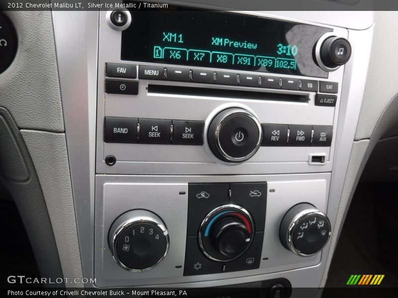 Silver Ice Metallic / Titanium 2012 Chevrolet Malibu LT