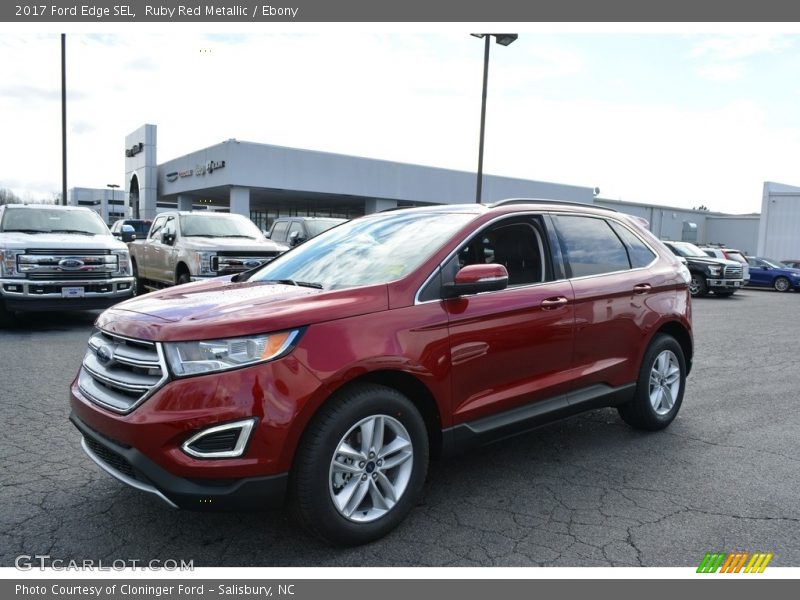 Ruby Red Metallic / Ebony 2017 Ford Edge SEL