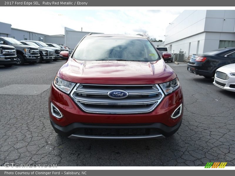 Ruby Red Metallic / Ebony 2017 Ford Edge SEL