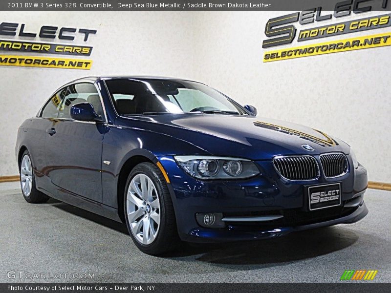 Deep Sea Blue Metallic / Saddle Brown Dakota Leather 2011 BMW 3 Series 328i Convertible