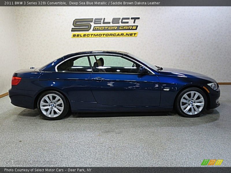 Deep Sea Blue Metallic / Saddle Brown Dakota Leather 2011 BMW 3 Series 328i Convertible