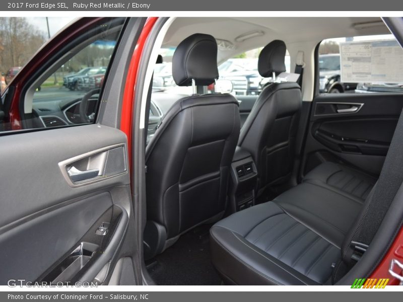 Ruby Red Metallic / Ebony 2017 Ford Edge SEL