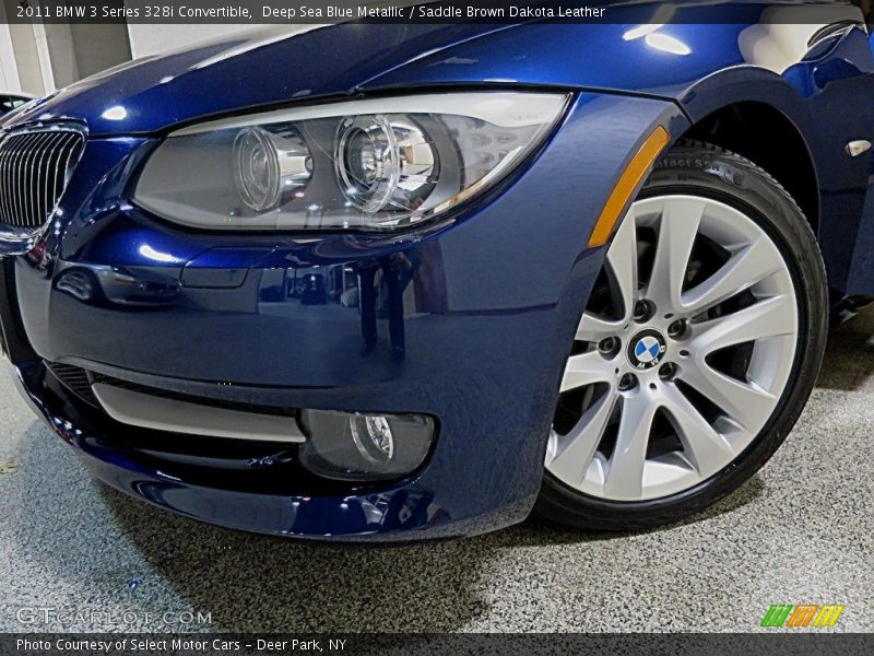 Deep Sea Blue Metallic / Saddle Brown Dakota Leather 2011 BMW 3 Series 328i Convertible