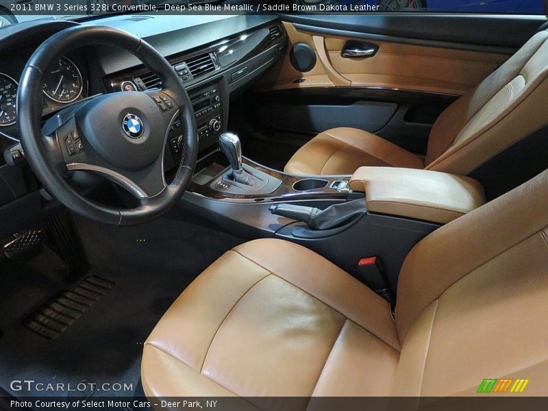 Deep Sea Blue Metallic / Saddle Brown Dakota Leather 2011 BMW 3 Series 328i Convertible