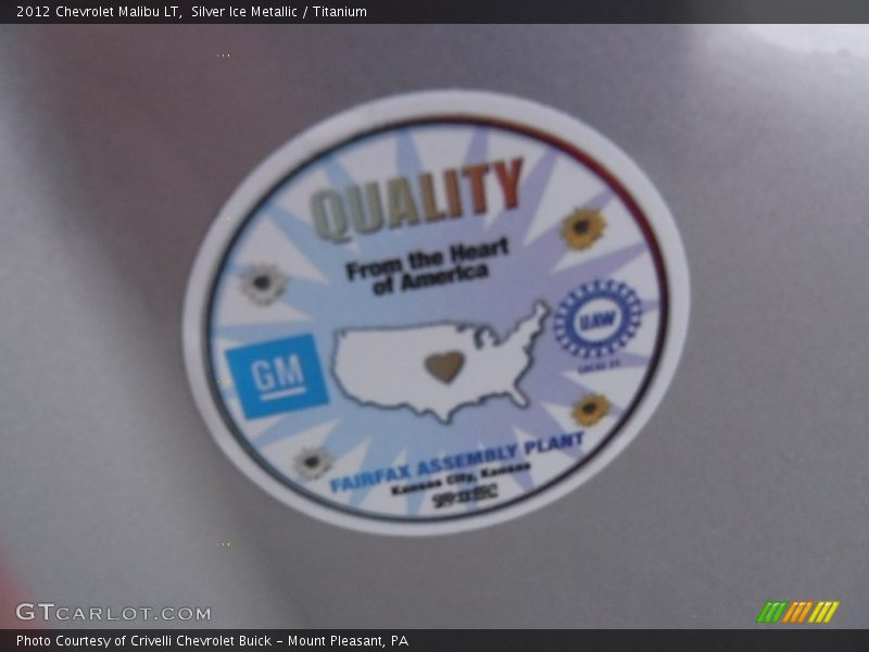 Silver Ice Metallic / Titanium 2012 Chevrolet Malibu LT