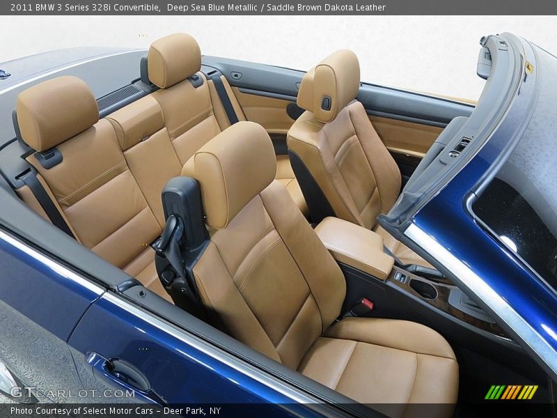 Deep Sea Blue Metallic / Saddle Brown Dakota Leather 2011 BMW 3 Series 328i Convertible