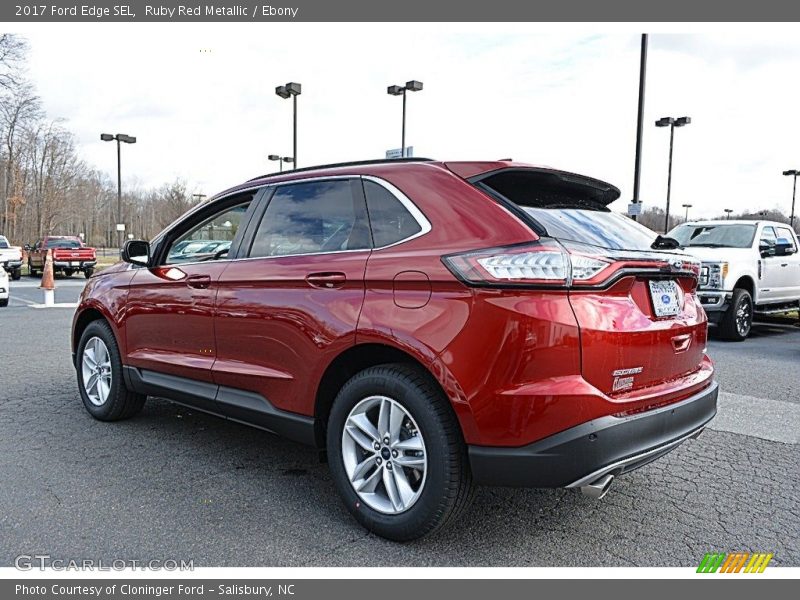 Ruby Red Metallic / Ebony 2017 Ford Edge SEL