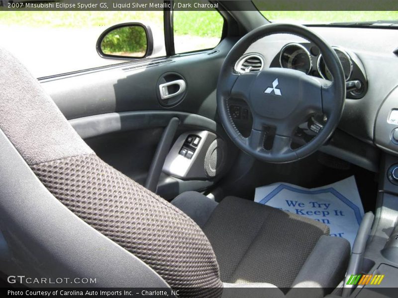 Liquid Silver Metallic / Dark Charcoal 2007 Mitsubishi Eclipse Spyder GS