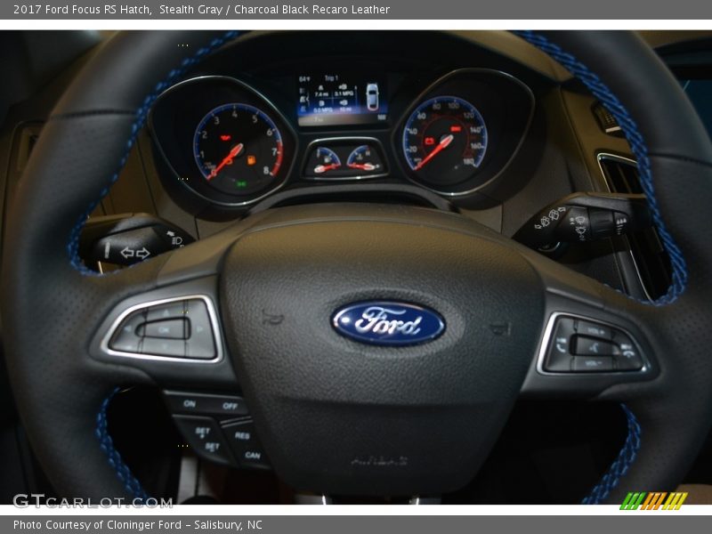 Stealth Gray / Charcoal Black Recaro Leather 2017 Ford Focus RS Hatch