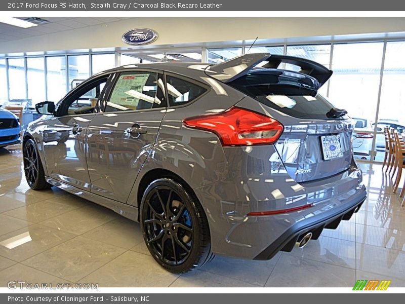 Stealth Gray / Charcoal Black Recaro Leather 2017 Ford Focus RS Hatch