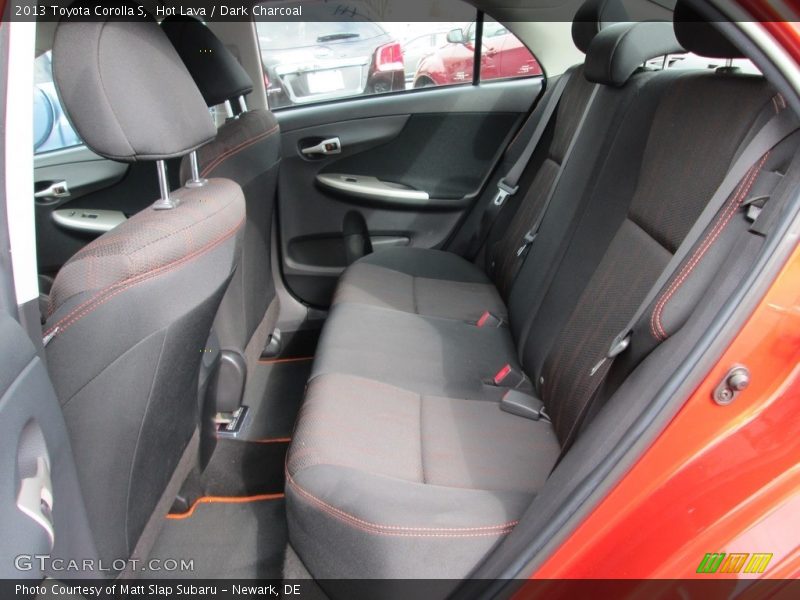 Hot Lava / Dark Charcoal 2013 Toyota Corolla S
