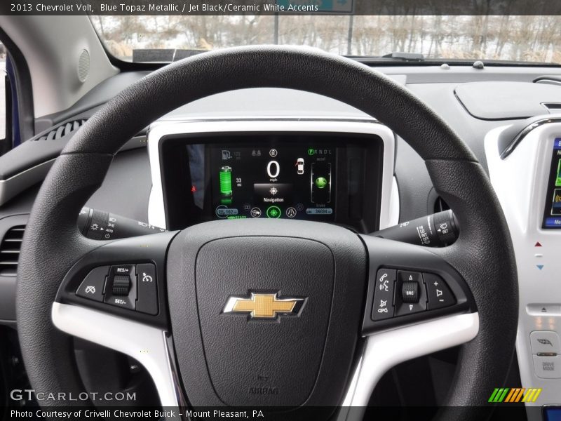 Blue Topaz Metallic / Jet Black/Ceramic White Accents 2013 Chevrolet Volt