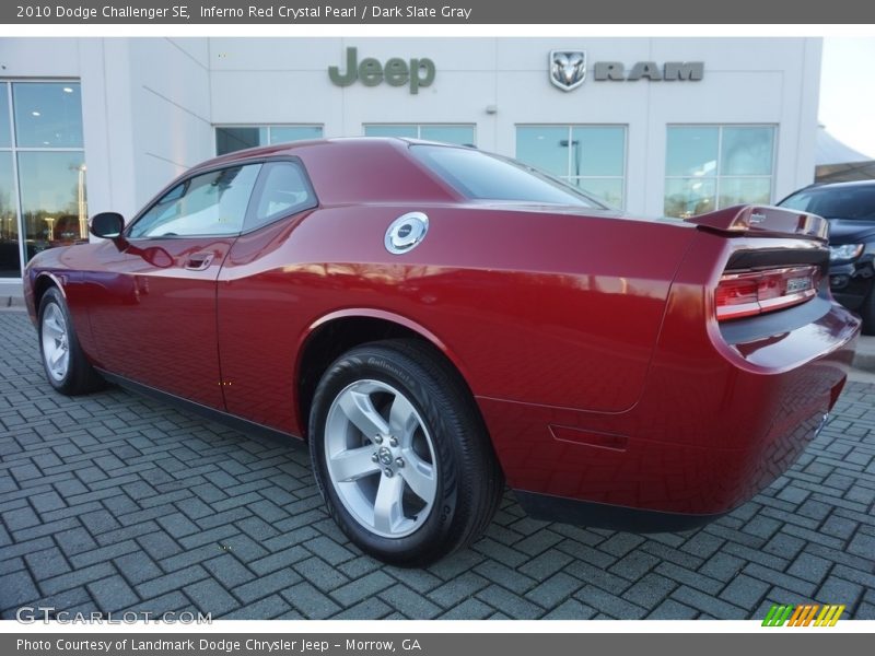 Inferno Red Crystal Pearl / Dark Slate Gray 2010 Dodge Challenger SE