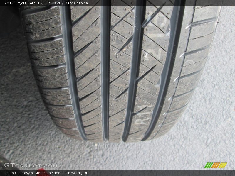 Hot Lava / Dark Charcoal 2013 Toyota Corolla S