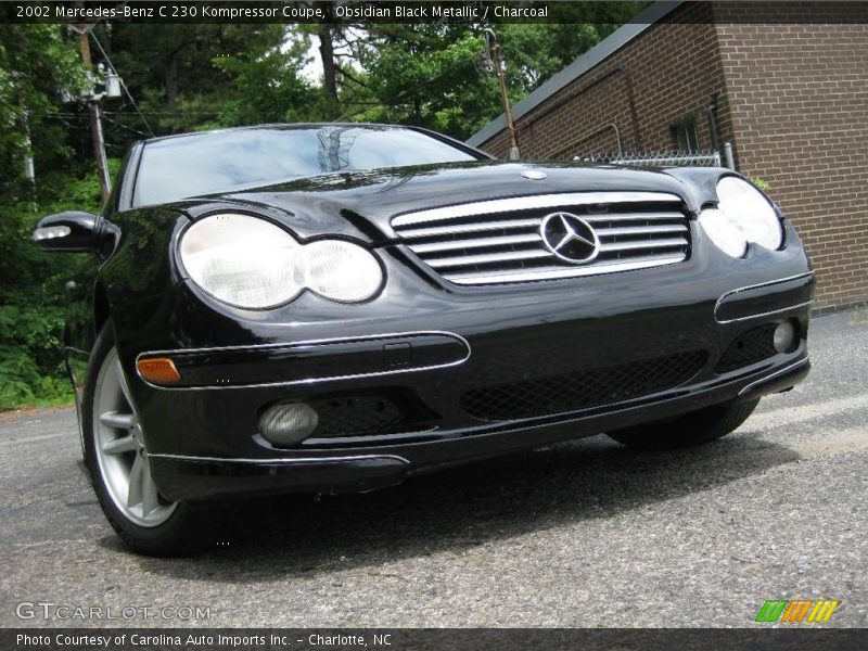 Obsidian Black Metallic / Charcoal 2002 Mercedes-Benz C 230 Kompressor Coupe