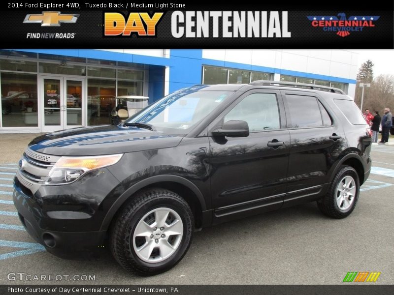 Tuxedo Black / Medium Light Stone 2014 Ford Explorer 4WD