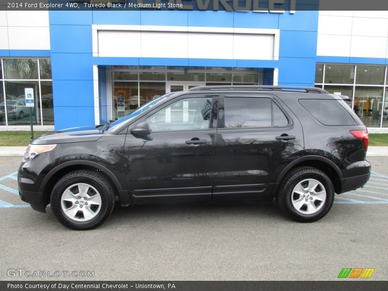 Tuxedo Black / Medium Light Stone 2014 Ford Explorer 4WD