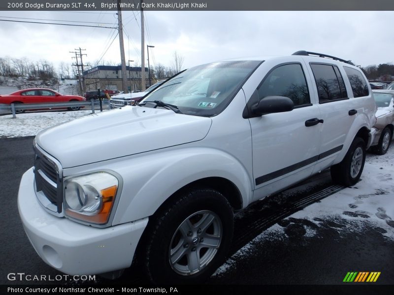 Bright White / Dark Khaki/Light Khaki 2006 Dodge Durango SLT 4x4