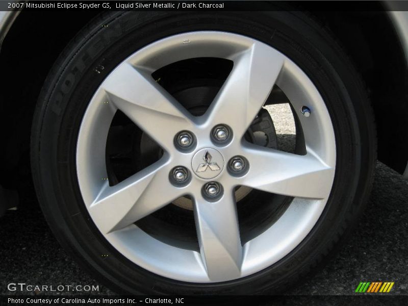 Liquid Silver Metallic / Dark Charcoal 2007 Mitsubishi Eclipse Spyder GS