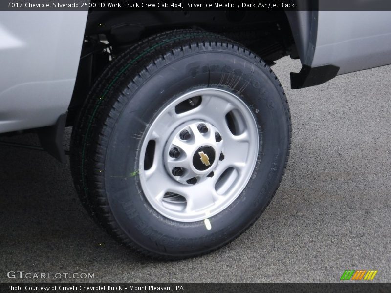 Silver Ice Metallic / Dark Ash/Jet Black 2017 Chevrolet Silverado 2500HD Work Truck Crew Cab 4x4