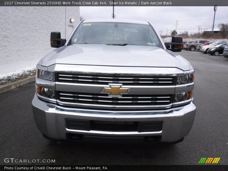 Silver Ice Metallic / Dark Ash/Jet Black 2017 Chevrolet Silverado 2500HD Work Truck Crew Cab 4x4