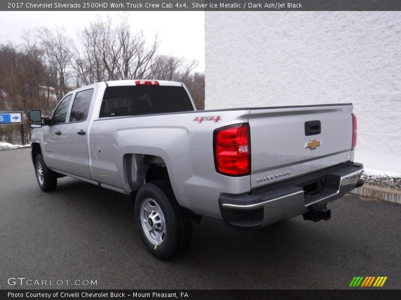 Silver Ice Metallic / Dark Ash/Jet Black 2017 Chevrolet Silverado 2500HD Work Truck Crew Cab 4x4
